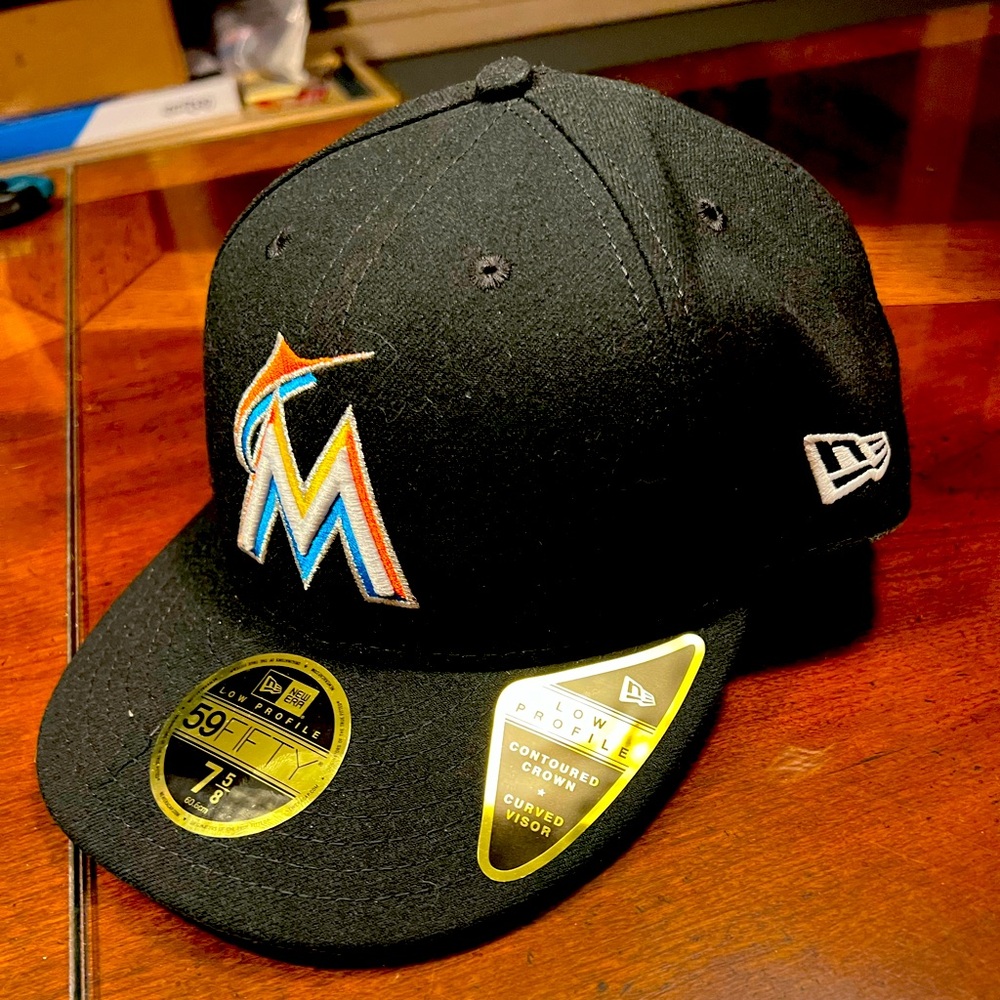 New Era Black Miami Marlins Cap